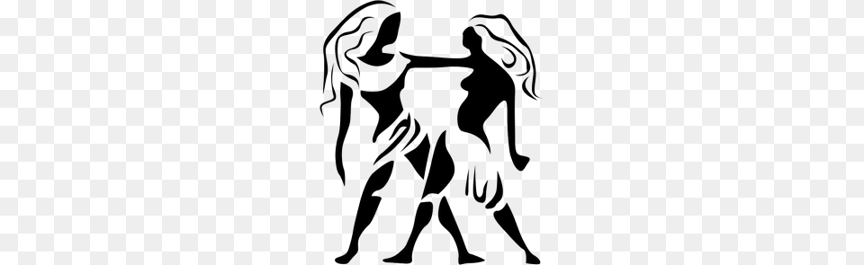 Gemini, Stencil, Person Free Png