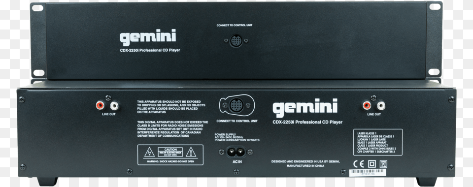 Gemini Cdx 2250i Back, Amplifier, Electronics, Computer Hardware, Hardware Free Png Download