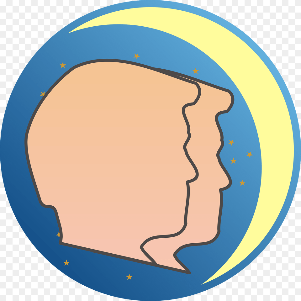 Gemini Clipart, Head, Person, Face, Land Png