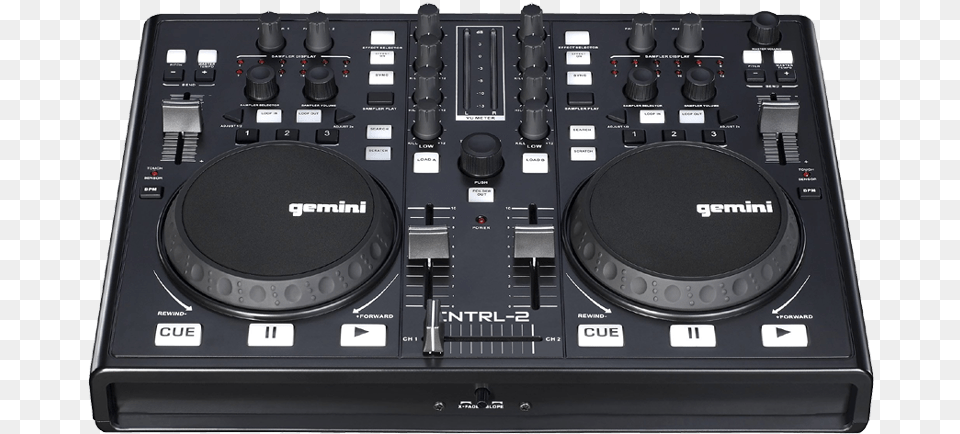 Gemini Cntrl 2 Usb Dj Mixer Controller W Audio Interface Gemini Dj Cntrl 2 Dj Mixer, Electronics, Speaker, Cd Player Png Image
