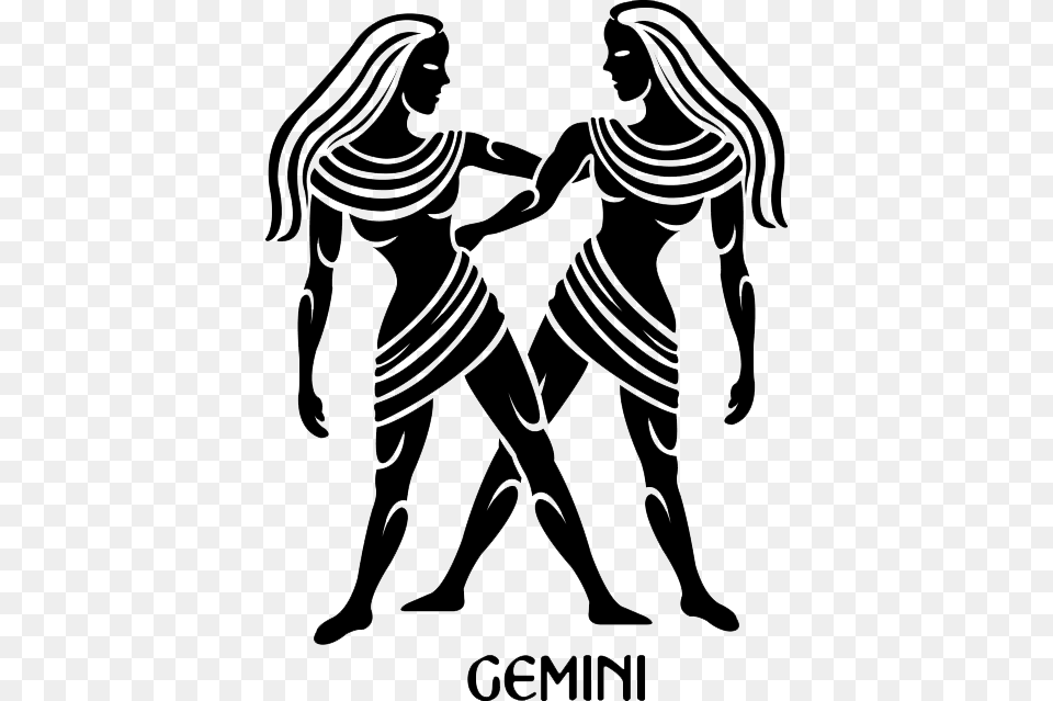 Gemini Gemini Star Sign Symbol, Stencil, Adult, Person, Woman Free Png Download