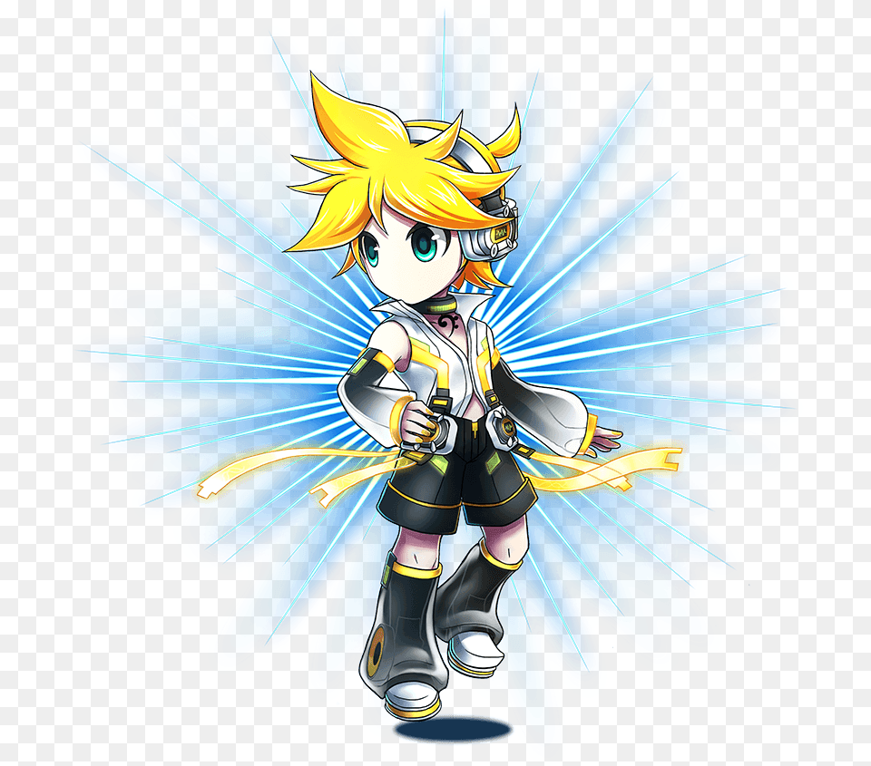 Gemini Kagamine Len Brave Frontier Rpg Wiki Fandom Brave Frontier Music Unit, Book, Comics, Publication, Person Free Png