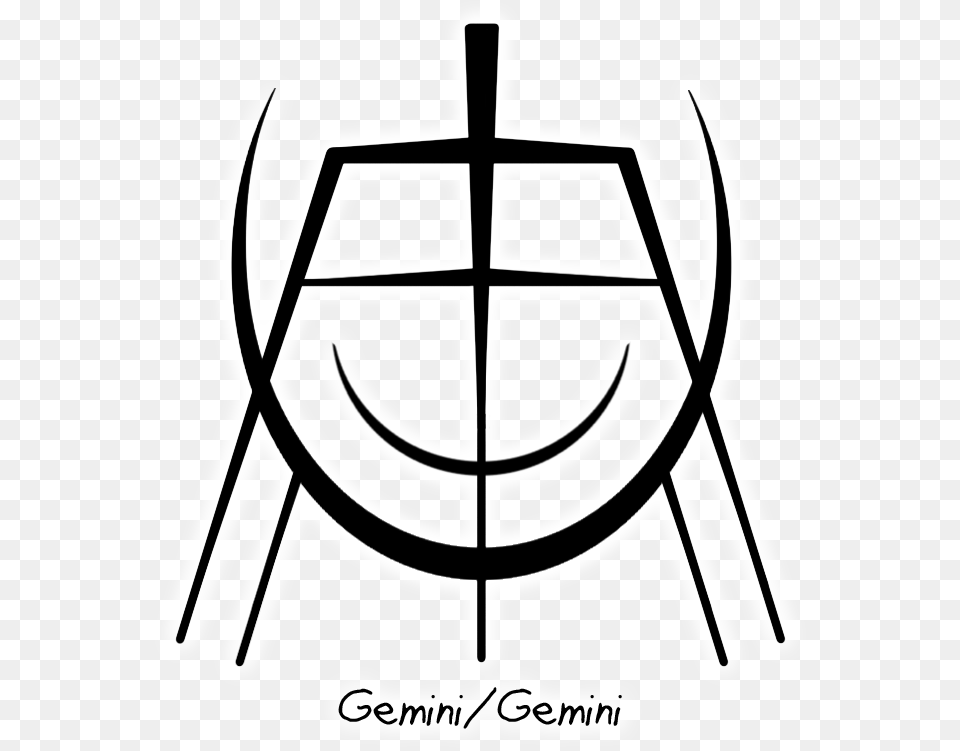 Geminigemini Sigil Requested By Anonymous Gemini Sigil, Emblem, Symbol, Stencil, Logo Free Transparent Png