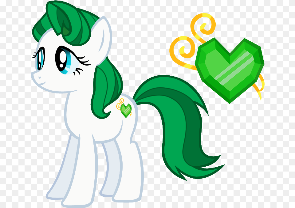 Gems Vector Mlp Fim Mlp Emerald Cutie Mark, Green, Baby, Person, Art Free Png