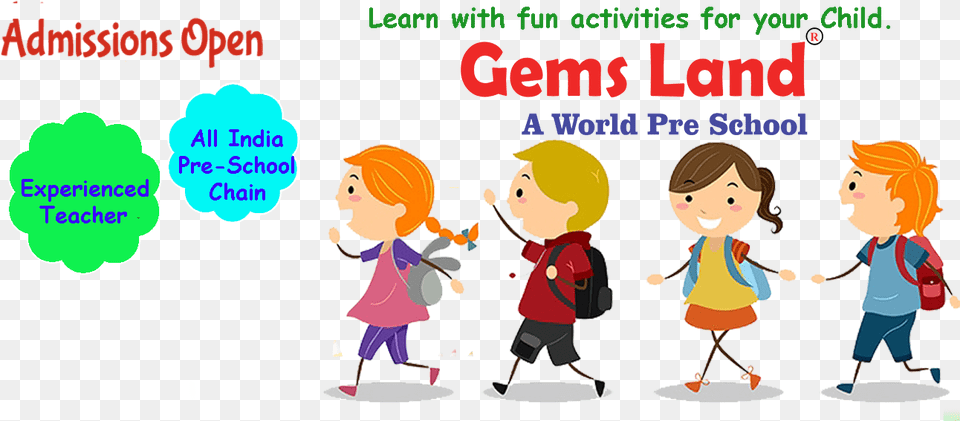 Gemsland Kids Preschool Franchise For Play School Theme For Children39s Day Celebration, Book, Comics, Publication, Baby Free Transparent Png