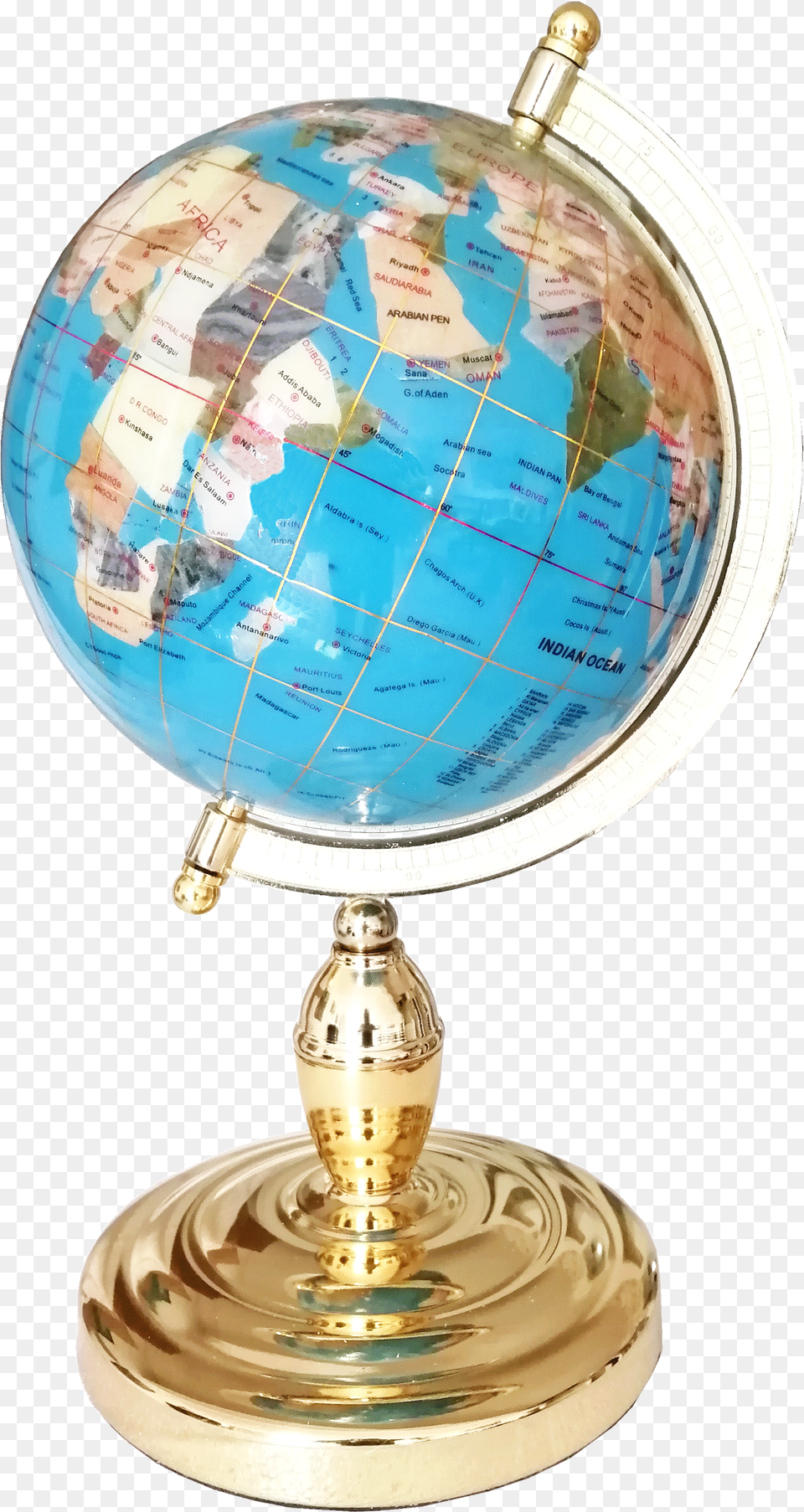 Gemstone Globe Tabletop 22 Cm Blue Sky Globe, Astronomy, Outer Space, Planet Free Png Download