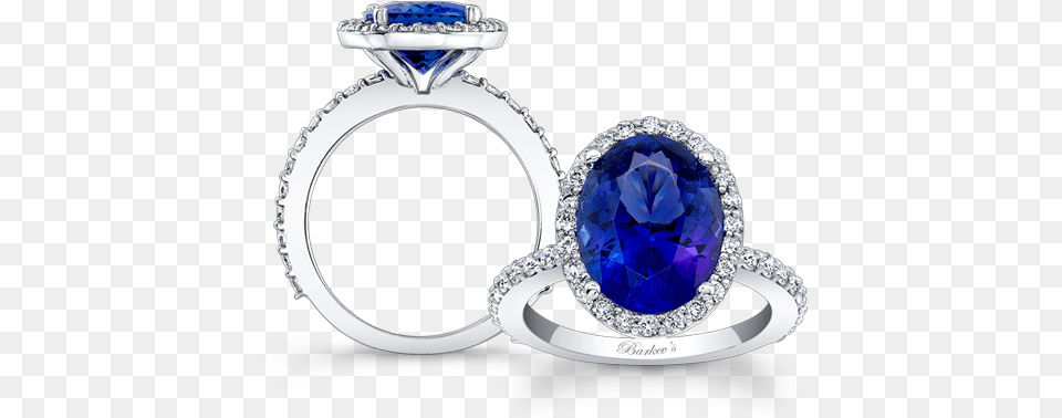 Gemstone Rings 413 Ct Genuine Oval Blue Sapphire Ring 14k White Gold, Accessories, Diamond, Jewelry, Locket Free Png Download