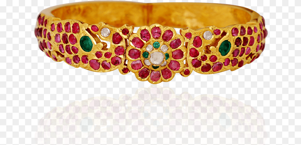 Gemstone Studded Ethnic Bangle Bangle, Accessories, Jewelry, Ornament, Bangles Free Png