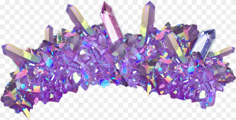 Gemstones Gems Crown Beautifull Corona Gemas, Crystal, Mineral, Quartz, Purple Png