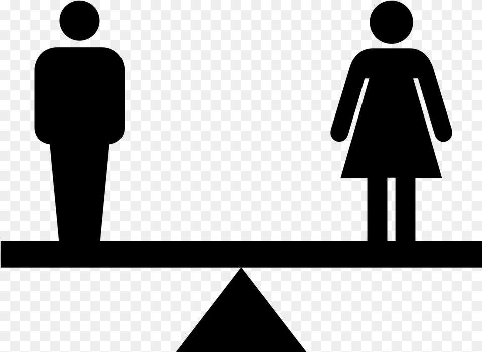 Gender Equality Icon, Gray Free Transparent Png