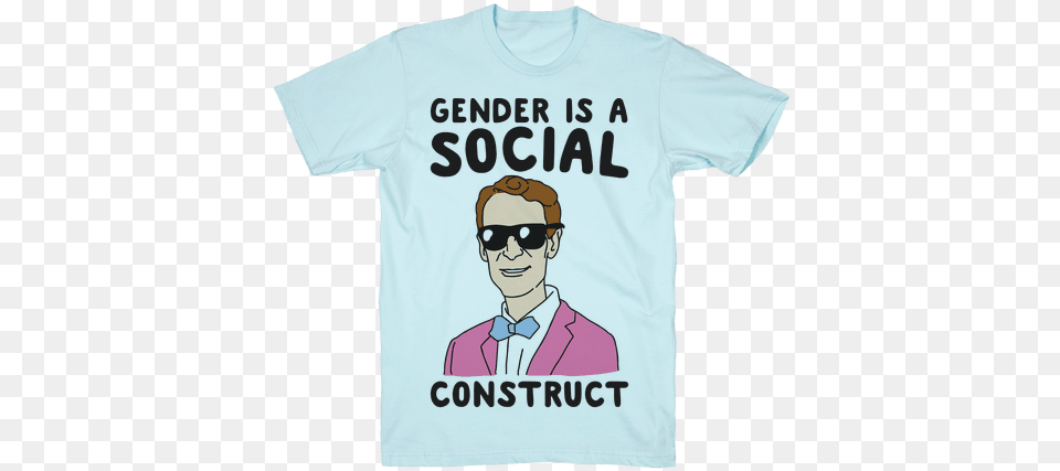 Gender Is A Social Construct Bill Nye T Shirt Bill Nye T Shirt, Clothing, T-shirt, Adult, Male Png Image