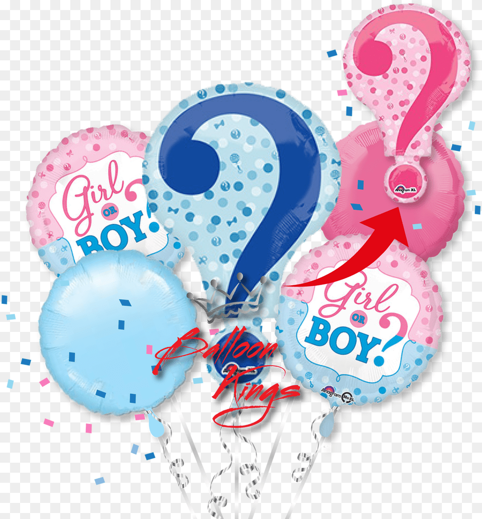 Gender Reveal Bouquet, Balloon Png Image