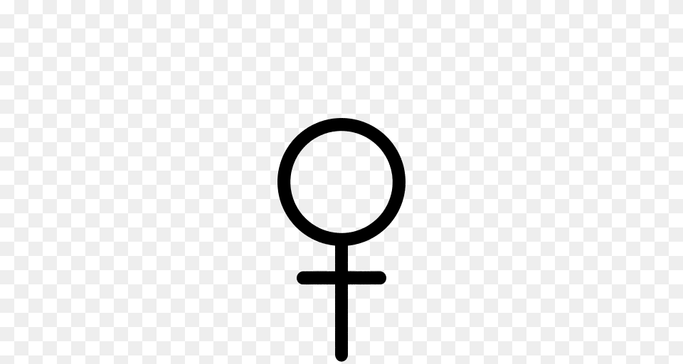 Gender Symbol Female Dark Transparent Background, Gray Png Image