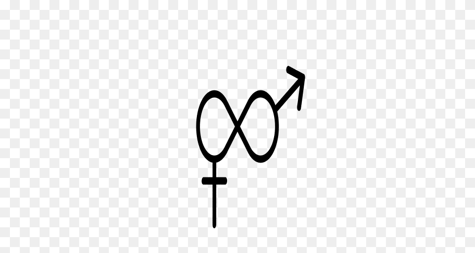 Gender Symbol Intersex Infinity Dark Transparent Background, Gray Png Image