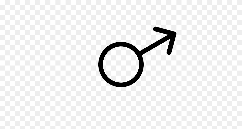 Gender Symbol Male Dark Transparent Background, Gray Png Image