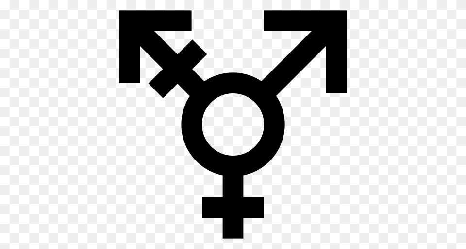 Gender Transgender Gender Gender Symbol Icon With And Vector, Gray Free Png