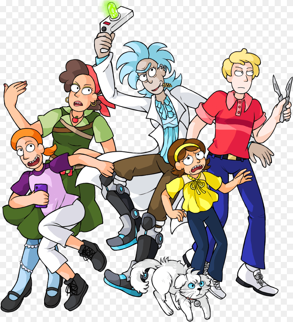 Genderbent Rick And Morty, Book, Publication, Comics, Person Free Png