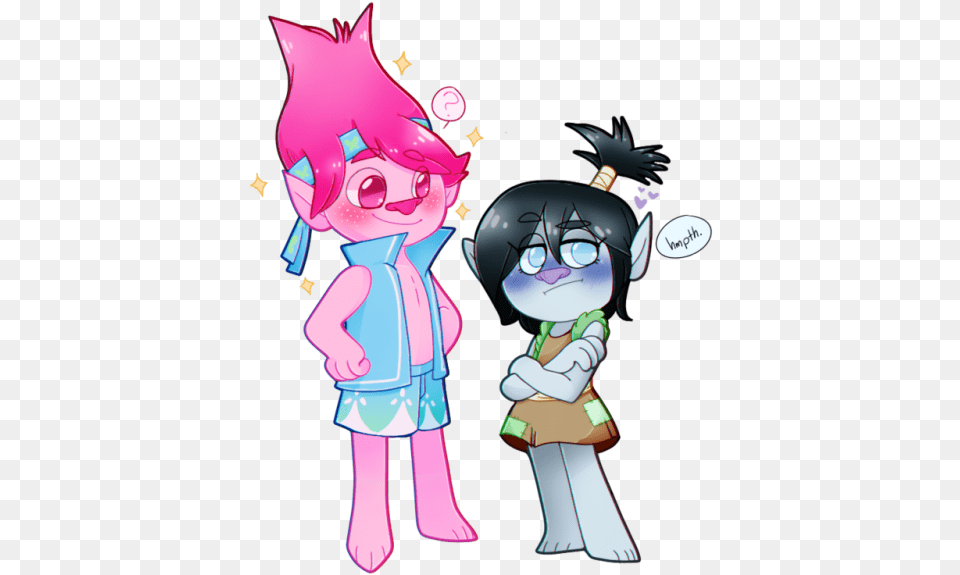 Genderbent Trolls Tumblr Trolls Poppy X Branch, Publication, Book, Comics, Manga Free Png Download