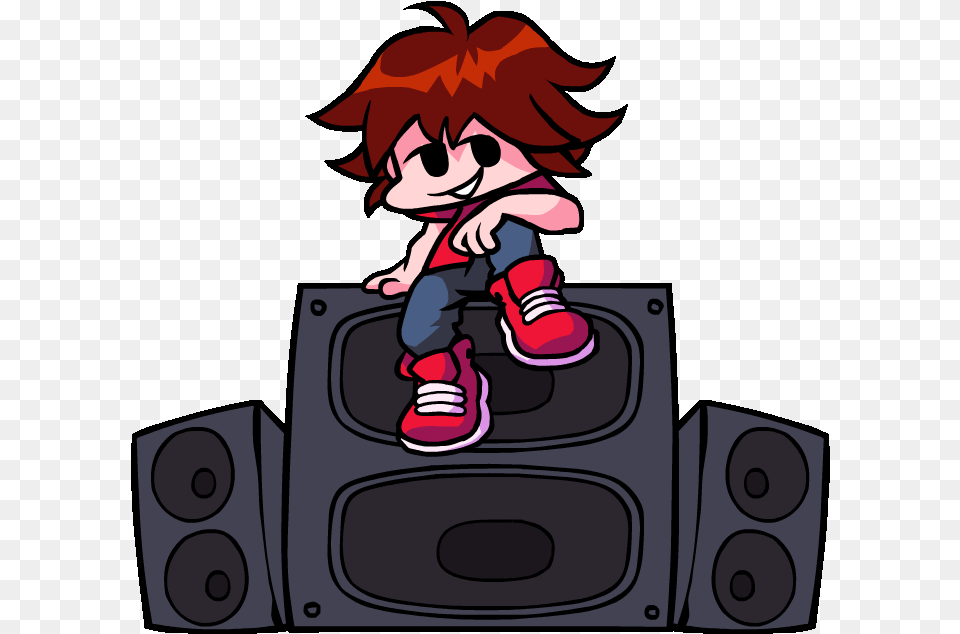 Genderswaps Girlfriend Fnf, Electronics, Speaker, Book, Comics Png Image