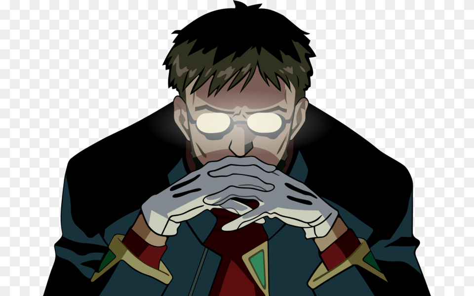Gendo Ikari, Baby, Person, Anime, Face Png
