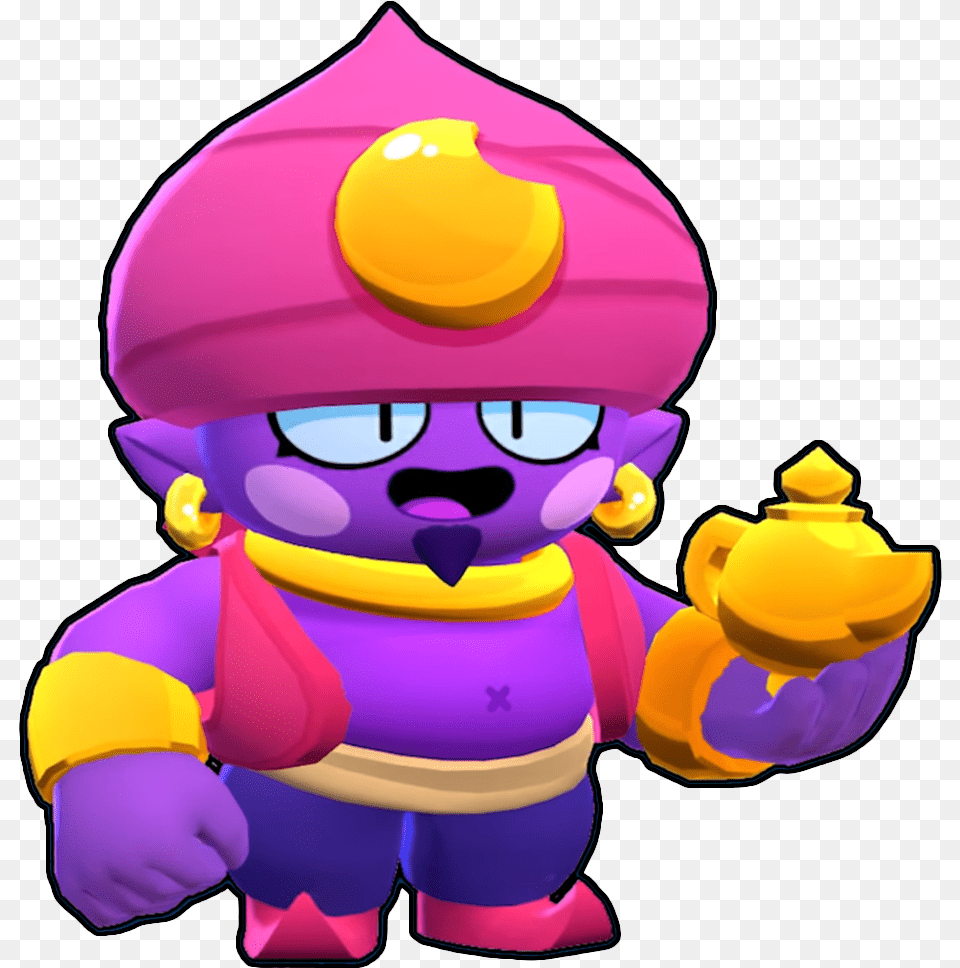 Gene From Brawl Stars, Toy, Purple, Face, Head Free Png Download