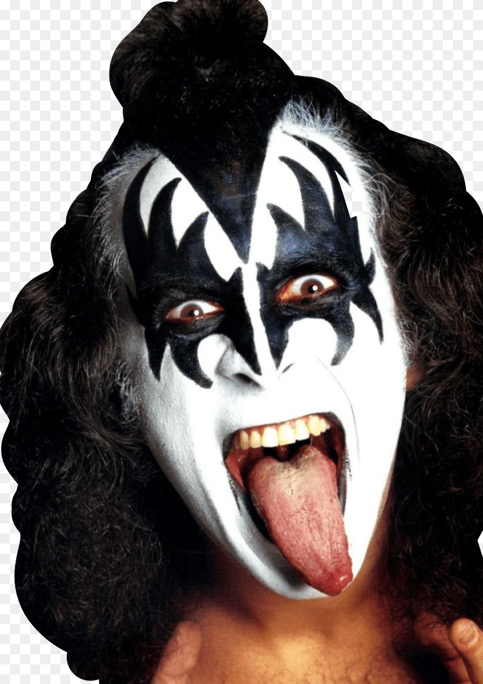 Gene Simmons Kiss Face Paint, Adult, Photography, Person, Man Free Transparent Png