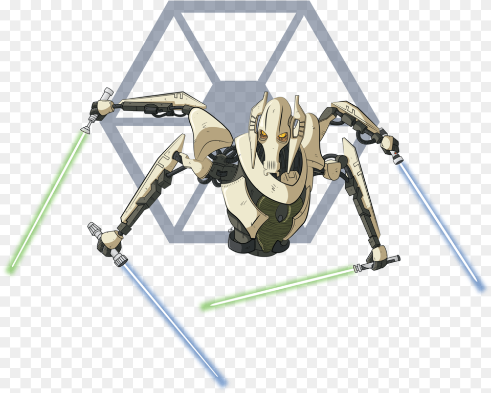 General Grievous By Gabkt Star Wars Cis Soldier Tv, Light Free Transparent Png