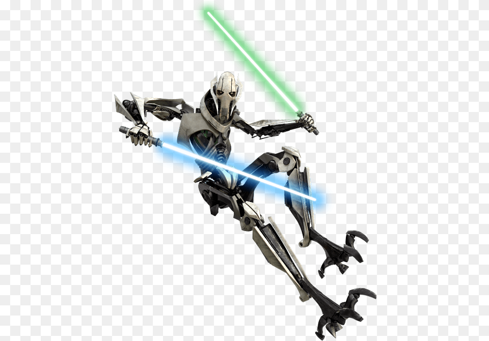 General Grievous Clone Wars Art Star Star Wars 3 Robot, Person, Sword, Weapon, Blade Free Png Download