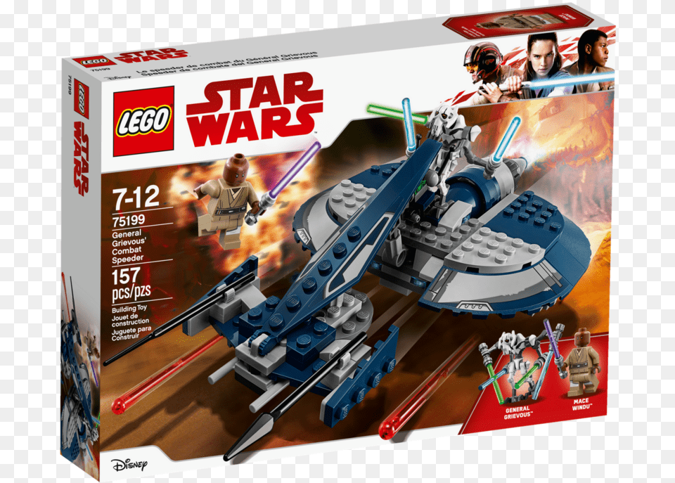 General Grievous Combat Speeder Clone Star Wars Lego Sets, Adult, Person, Man, Male Png Image