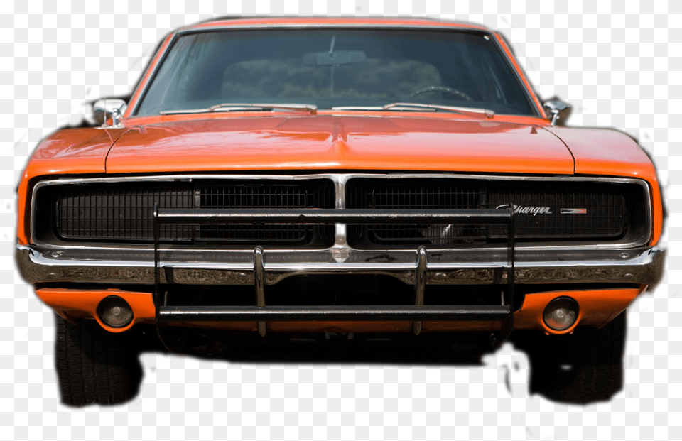 General Lee Dodge Charger, Car, Coupe, Sports Car, Transportation Png