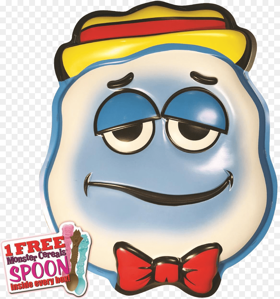 General Mills Boo Berry Vac Tastic Plastic Mask Monster Cereals, Nature, Outdoors, Snow Png Image