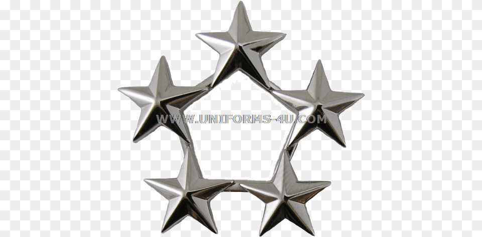 General Of The Army Air Force Or Fleet Admiral 5 Star Cap Rank Insignia 5 Star General Rank, Star Symbol, Symbol, Animal, Fish Png Image