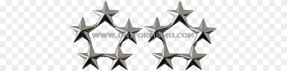 General Of The Army Air Force Or Fleet Admiral 5 Star Five Star Rank Insignia, Star Symbol, Symbol, Mace Club, Weapon Png