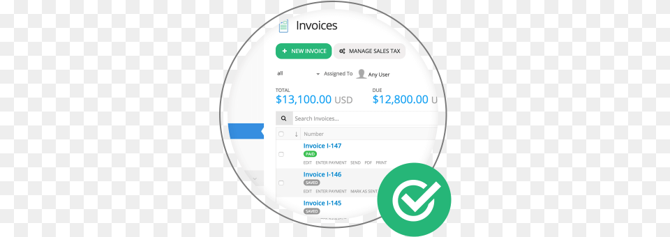 Generate Invoices In 1 Click Circle, Text, Disk Png