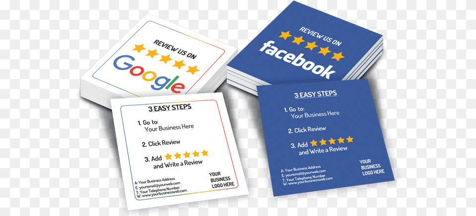 Generate Positive Reviews For Your Business Google Review Business Cards, Paper, Text, Business Card Free Png Download