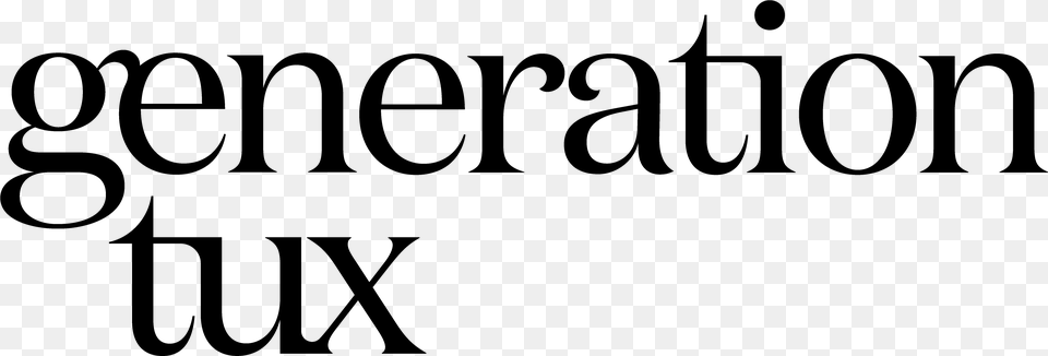 Generation Tux Calligraphy, Gray Free Transparent Png