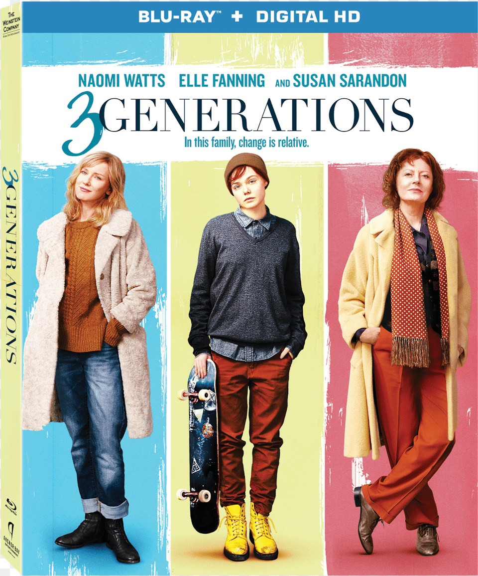 Generations Starring Naomi Watts Elle Fanning And 3 Generations Movie Poster, Clothing, Coat, Adult, Teen Png