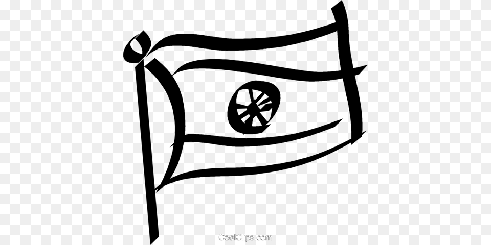 Generic Flag Royalty Vector Clip Art Illustration, Machine, Wheel, Bow, Weapon Png Image