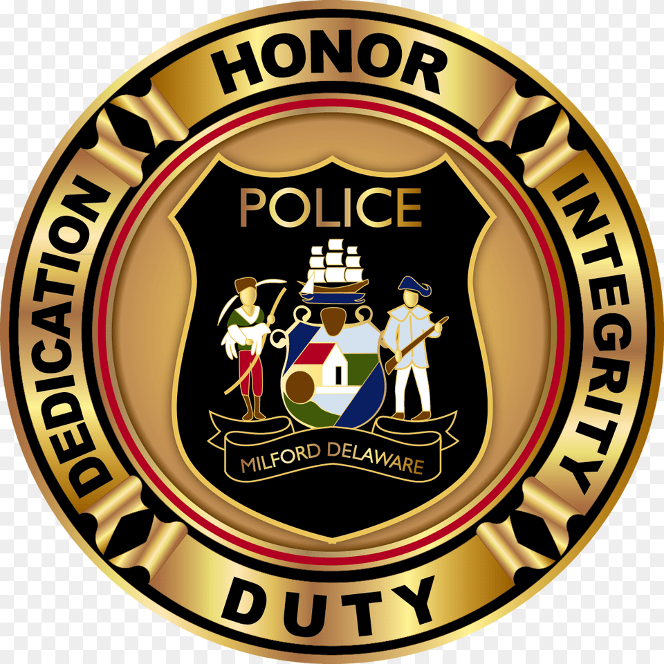 Generic Police Badge Milford De Police Department, Logo, Symbol, Emblem, Baby Free Png