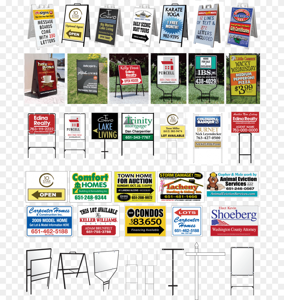 Generic Real Estate Signs, Advertisement, Poster, Person, Car Free Png