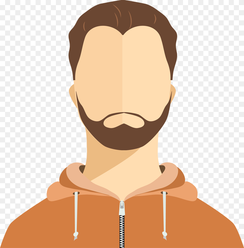 Generic User Male Man Cartoon No Eyes, Body Part, Face, Head, Neck Png Image