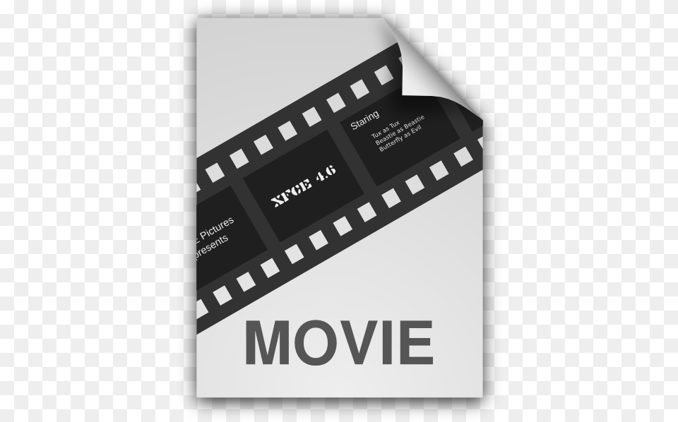 Generice Video Movie Clip Arts For Web Clip Arts Free Movie Generic, Paper, Text, Scoreboard Png