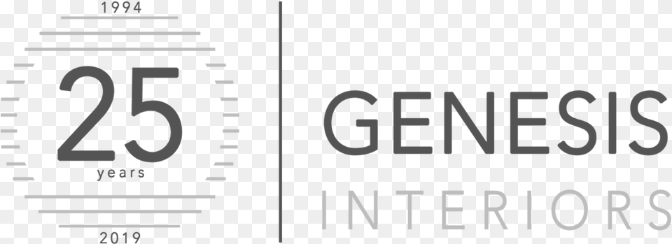 Genesis 25th Anniversary Logo Circle, Number, Symbol, Text Free Png