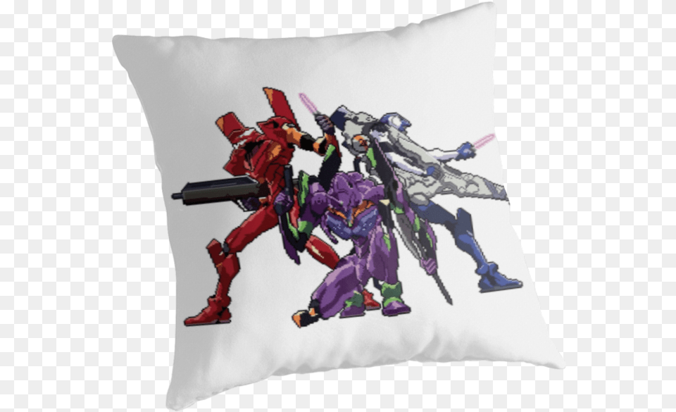 Genesis Evangelion Unit Sticker, Cushion, Home Decor, Pillow, Person Free Png