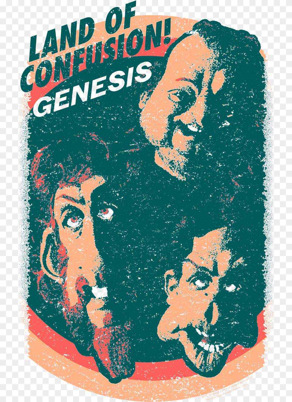 Genesis Land Of Confusion T Shirt, Advertisement, Poster, Adult, Person Free Transparent Png