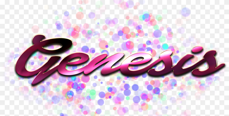 Genesis Name Logo Bokeh Harwinder Name, Art, Graphics, Purple, Paper Png