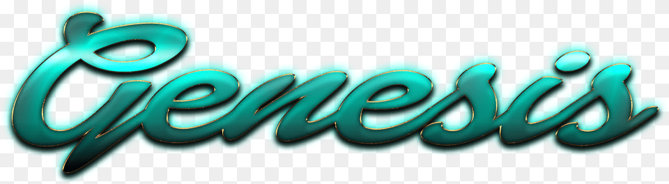 Genesis Name Logo Graphic Design, Turquoise, Green, Light, Text Free Transparent Png