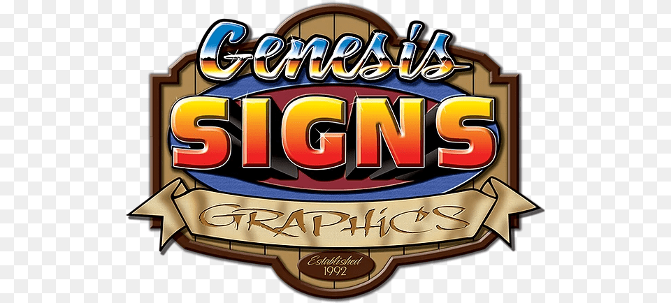 Genesis Signs Big, Logo, Dynamite, Weapon, Gambling Png Image