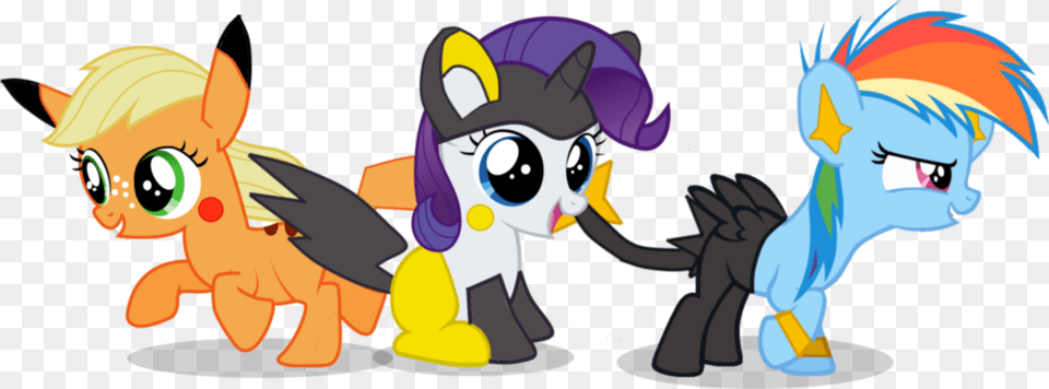 Genesismasterda Crossover Emolga Filly Pikachu Friendship Is Magic Rainbow Dash, Baby, Person, Book, Comics Free Png Download