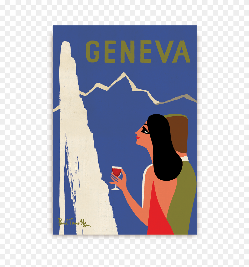 Geneva Postcard, Adult, Publication, Person, Woman Png